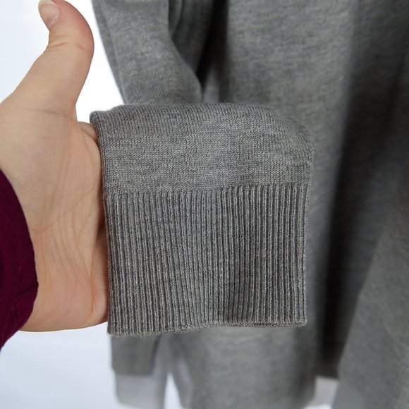 Lane Bryant Gray V-Neck Lightweight Sweater Knit Top Women's 22/24 NWT - Picture 4 of 9